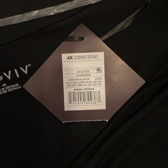 Ava & Viv Rouched Long Sleeve Knit V Neck 4X (28W/30W) - Picture 6 of 8